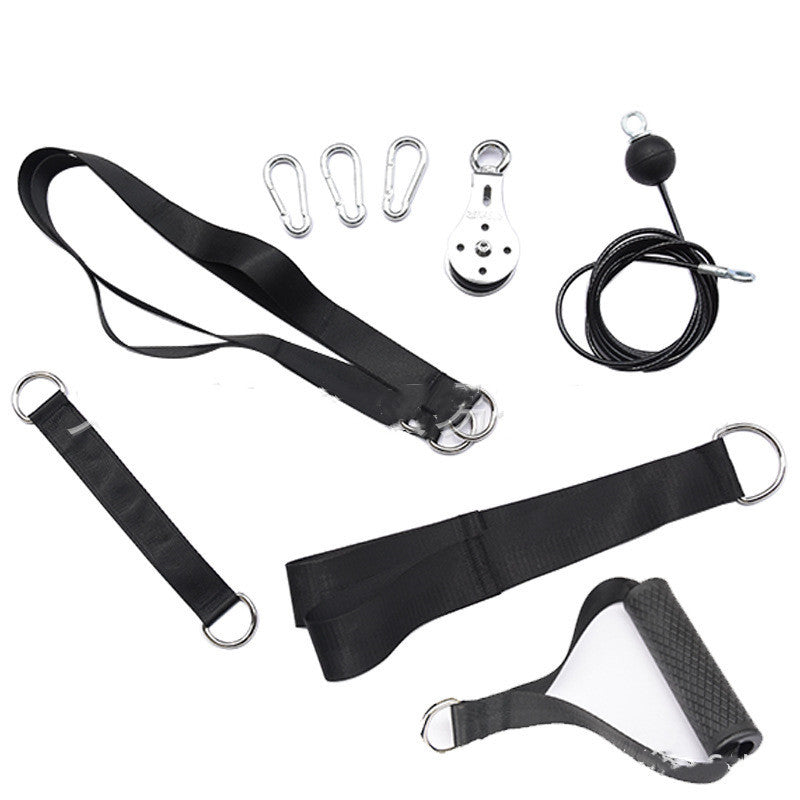 Professional Home Fitness Rally System - Complete 6-Piece Accessory Kit (Wire Rope 1.4M-2.5M)