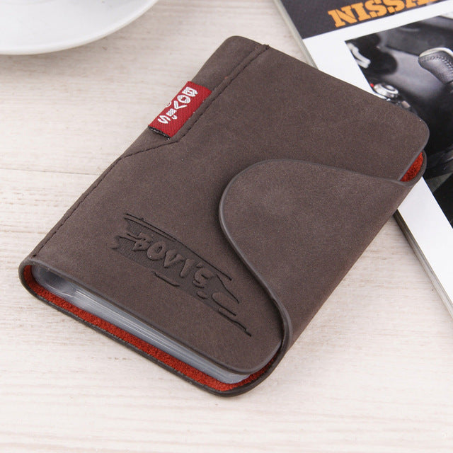 Porte-carte d'identité style classique hommes carte portefeuille portefeuille Rfid