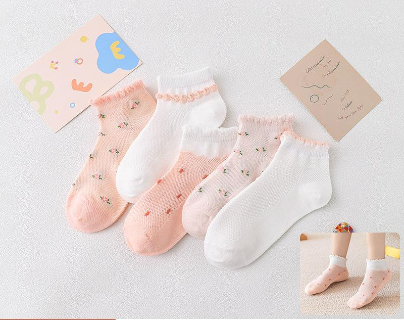 Chaussettes pour enfants Chaussettes courtes printemps et été