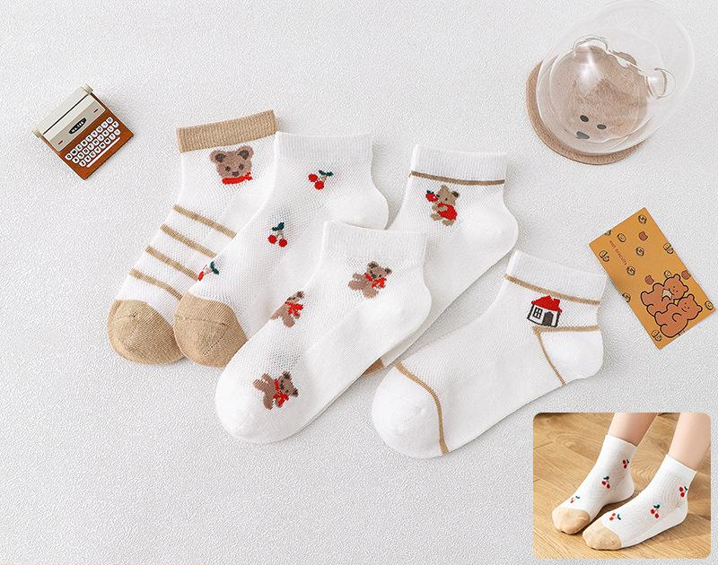 Chaussettes pour enfants Chaussettes courtes printemps et été