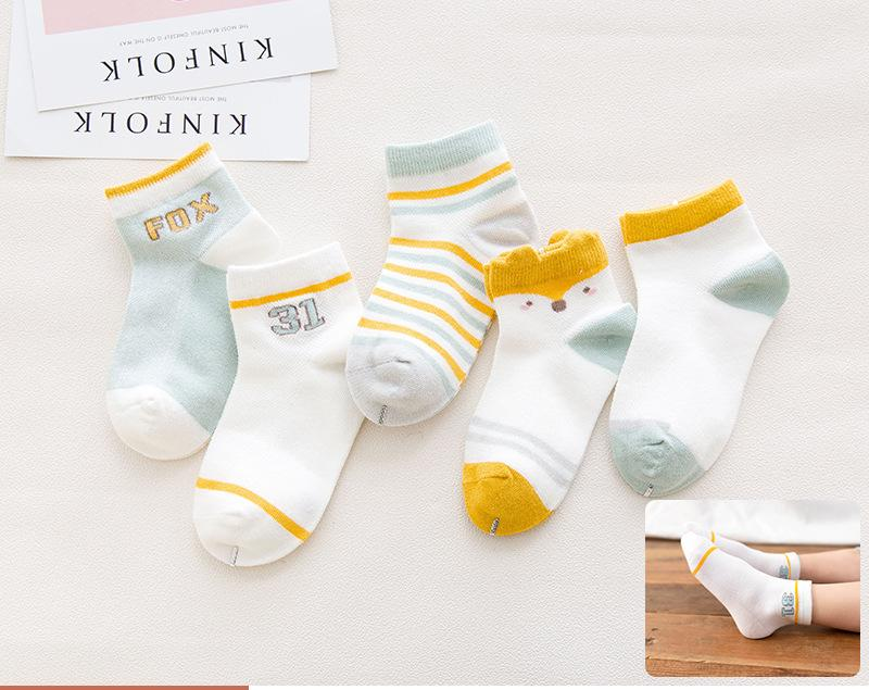 Chaussettes pour enfants Chaussettes courtes printemps et été