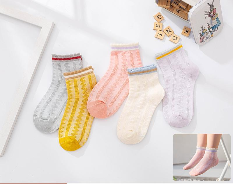 Chaussettes pour enfants Chaussettes courtes printemps et été