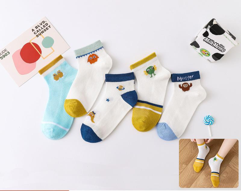 Chaussettes pour enfants Chaussettes courtes printemps et été