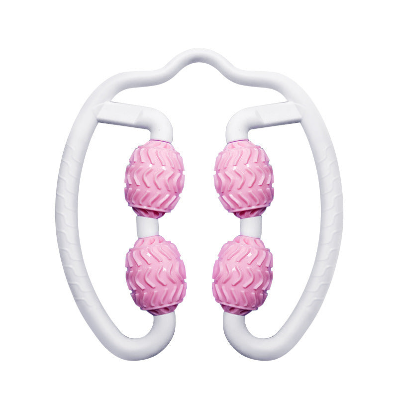 Professional Annular Leg Massage Roller - Eco-Friendly Silicone (Purple/Pink Stovepipe Device)
