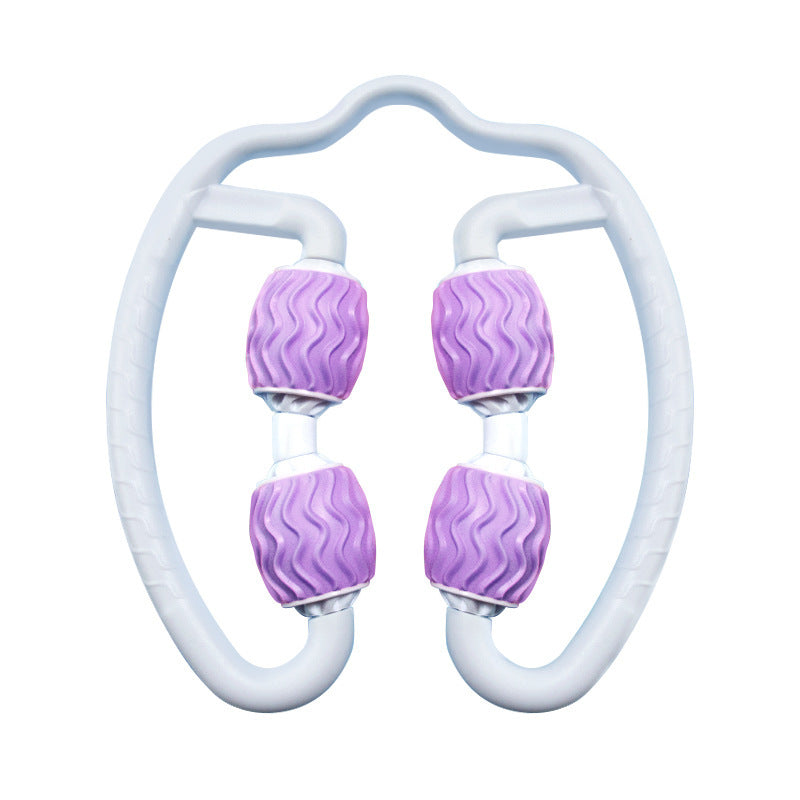Professional Annular Leg Massage Roller - Eco-Friendly Silicone (Purple/Pink Stovepipe Device)