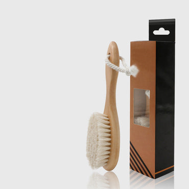 Hemu Paint Brosse à cheveux en crin de cheval pur rétro dégradé, brosse à cheveux, brosse à tête d'huile, ensemble de soins de la barbe