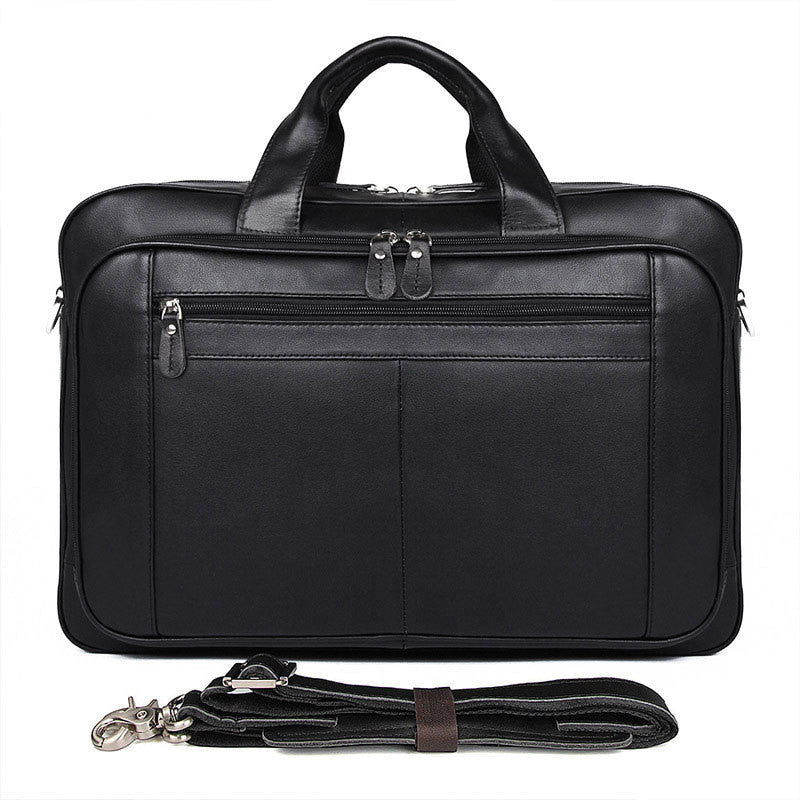 Leather Business Men's Large Handbag