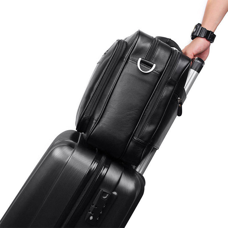 Leather Business Men's Large Handbag
