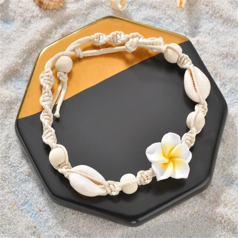Beach Barfot brassard cheville SeaShell bracelet de cheville pour Kvinnor pour Smycker