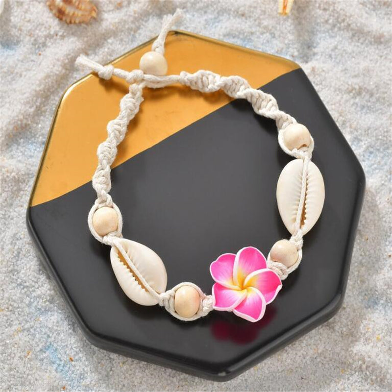 Beach Barfot brassard cheville SeaShell bracelet de cheville pour Kvinnor pour Smycker