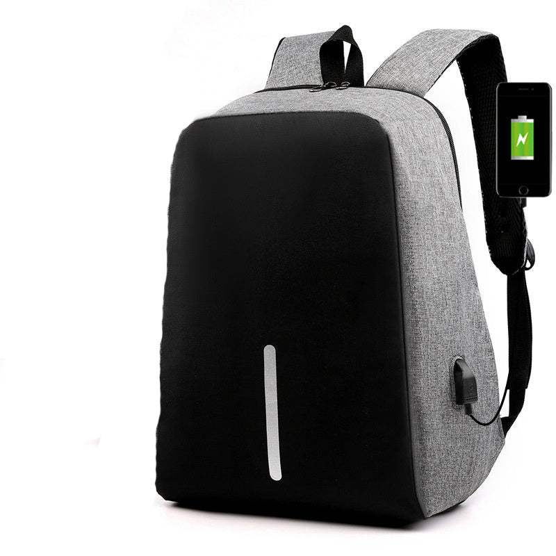 Mode ny stöldskyddsryggsäck casual ryggsäck affärsmän multifunktionell USB-ryggsäck