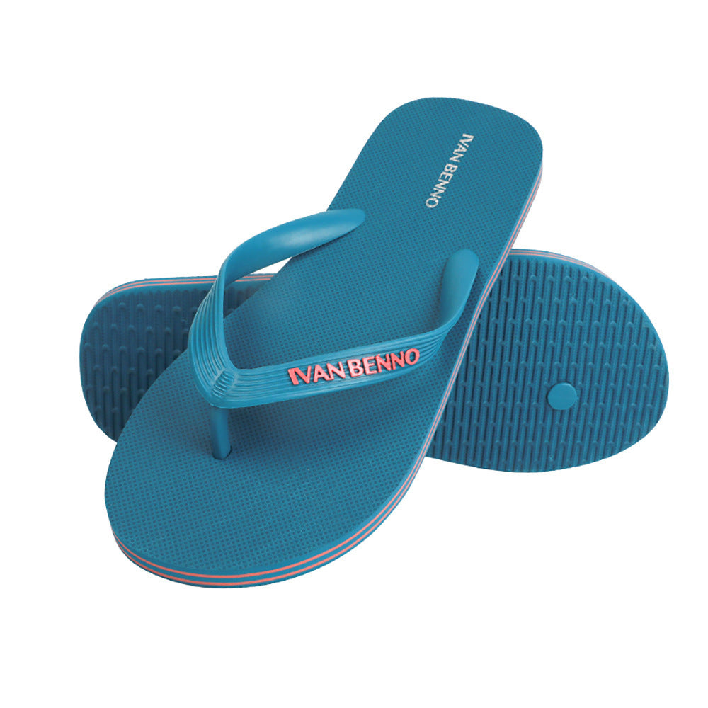 Summer Cross Border Flip Flop Men\'s Smple Antiskid Rubber Beach Shoes