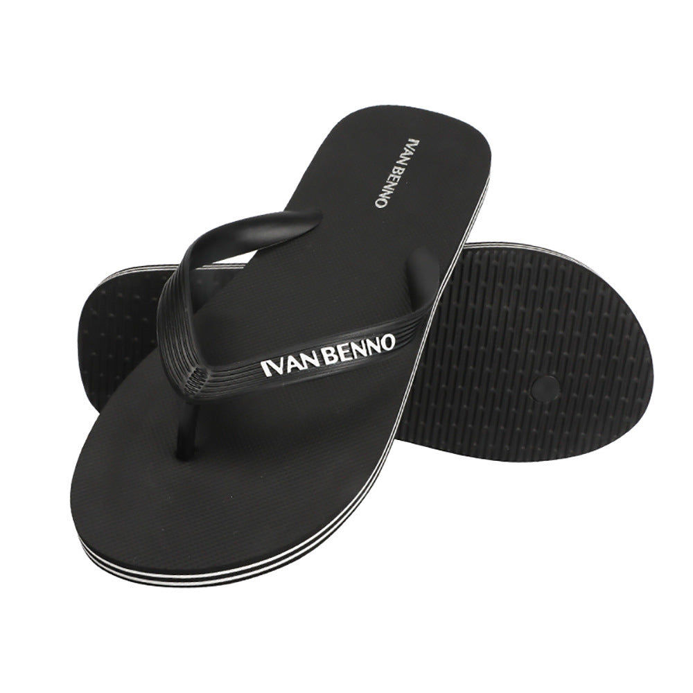 Summer Cross Border Flip Flop Men\'s Smple Antiskid Rubber Beach Shoes