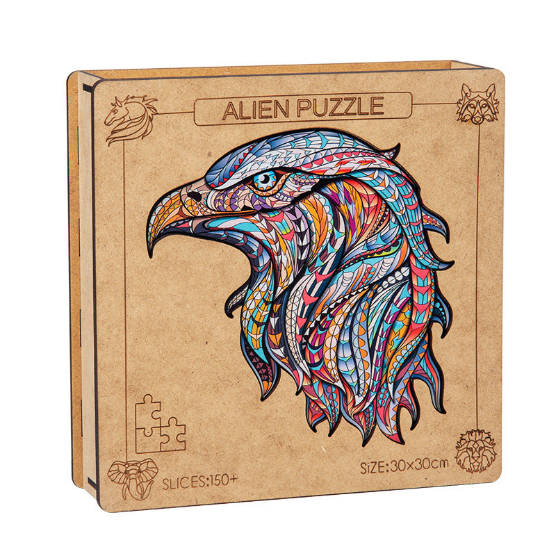 Wood Lion Wolf High Difficulty Creative Irregular Animal Alien Puzzle