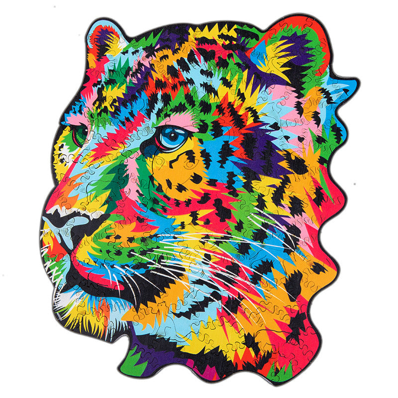 Wood Lion Wolf High Difficulty Creative Irregular Animal Alien Puzzle