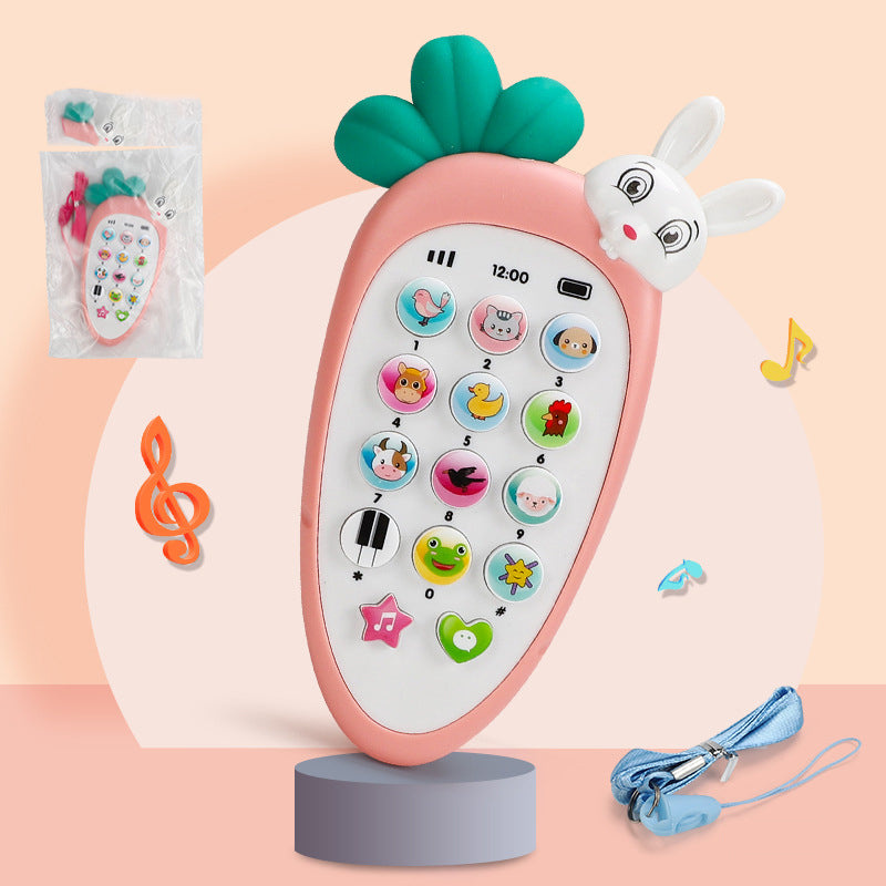 Baby elektroniska telefonleksaker Musik pedagogiska leksaker för tidig barndom Multifunktionssimuleringstelefonleksaker