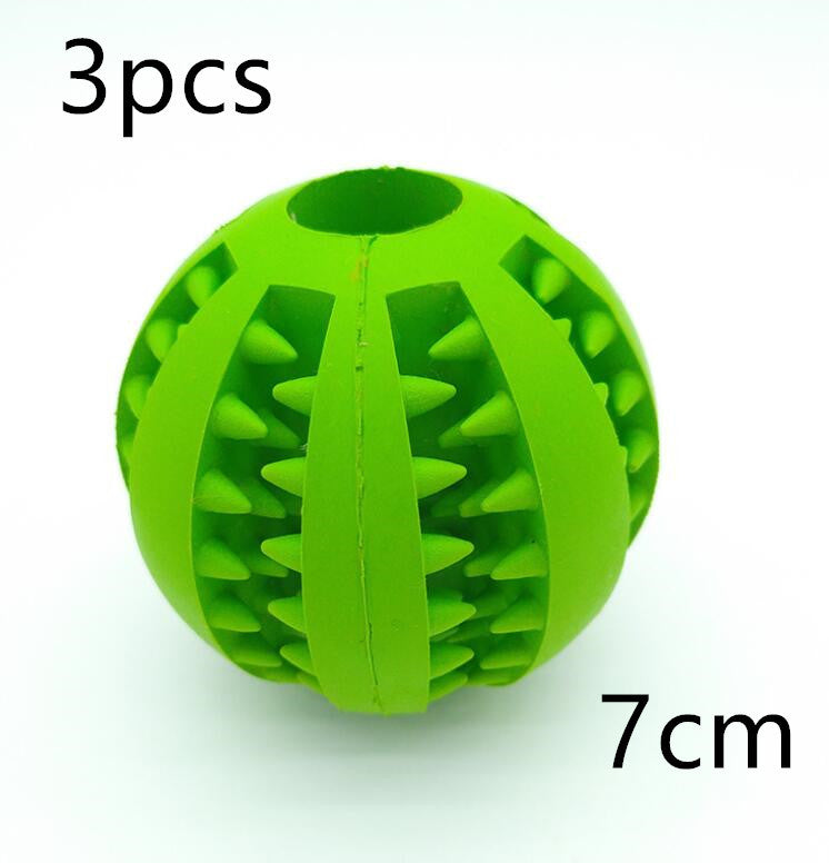 Pet Slow Feeder Dog Toy - Cute Fun Rubber Ball for Dental Care