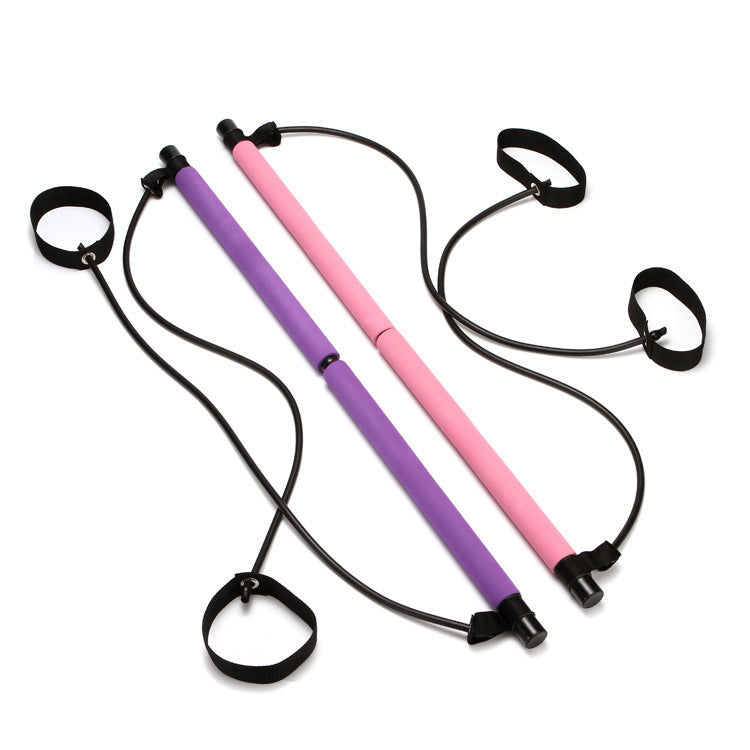 Pilates Bar, Yoga Bar, Fitness Body, Yoga, Bantning, Pilates Bar, Spänningsbar, Multifunktionell mag- och bröst expander