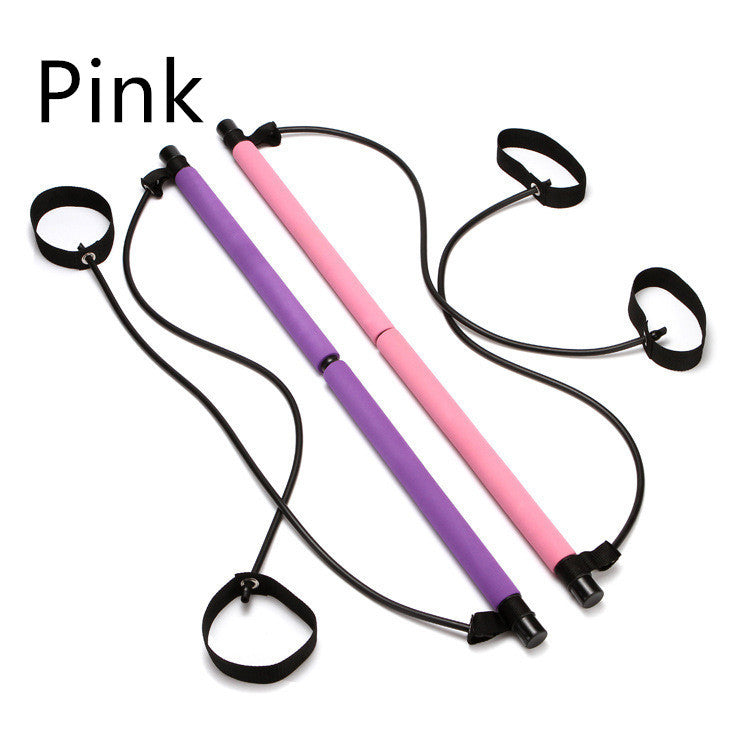 Pilates Bar, Yoga Bar, Fitness Body, Yoga, Bantning, Pilates Bar, Spänningsbar, Multifunktionell mag- och bröst expander