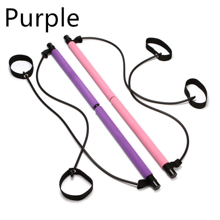 Pilates Bar, Yoga Bar, Fitness Body, Yoga, Bantning, Pilates Bar, Spänningsbar, Multifunktionell mag- och bröst expander