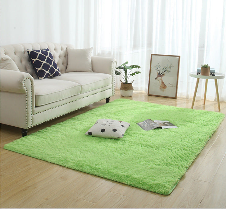 Tapis Shaggy en peluche soyeux et moelleux, décoration moderne pour la maison