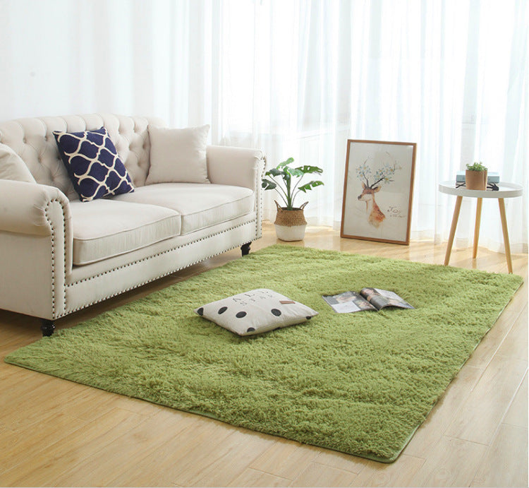 Tapis Shaggy en peluche soyeux et moelleux, décoration moderne pour la maison