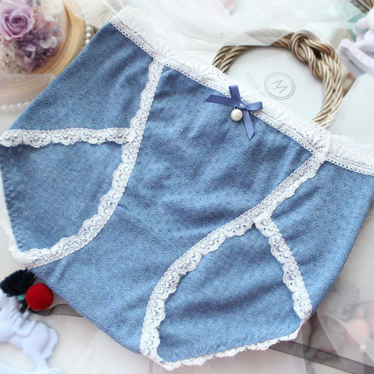 Plus Size Panties Women's Cotton Briefs Sexy Lace Kawaii Underwear Women Cotton Panties of Large Size with High Waist Female 7XL