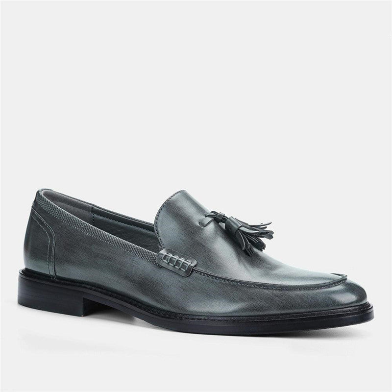 Män Casual Skor Läder Loafers Business Dress Formell Skor