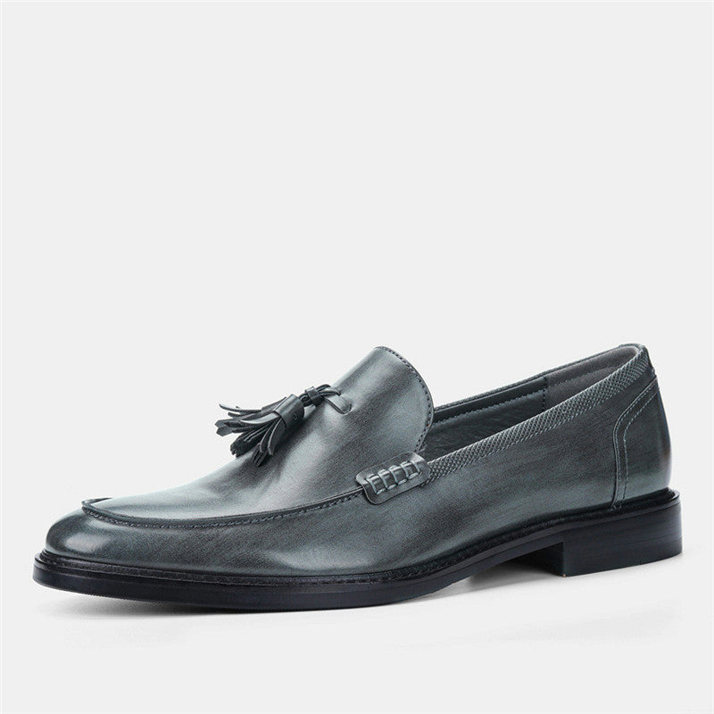 Män Casual Skor Läder Loafers Business Dress Formell Skor