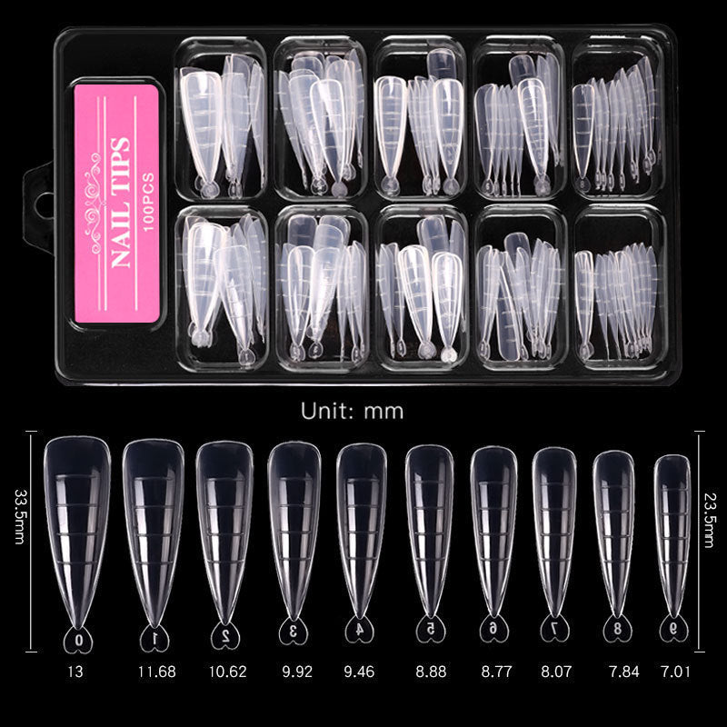 Ultra-Thin Nail Extension Sheets - 100 Pieces | C-Arc Seamless Application System