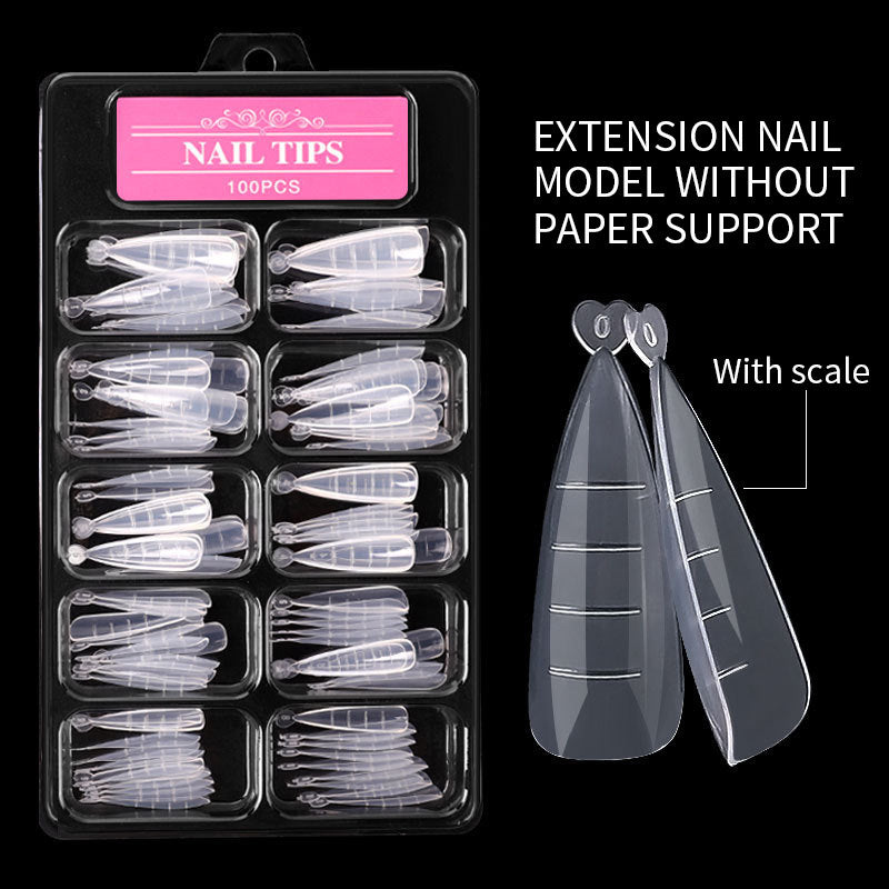 Ultra-Thin Nail Extension Sheets - 100 Pieces | C-Arc Seamless Application System