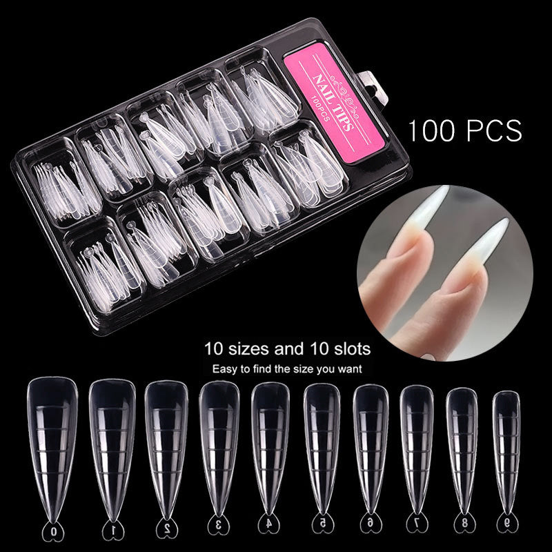 Ultra-Thin Nail Extension Sheets - 100 Pieces | C-Arc Seamless Application System