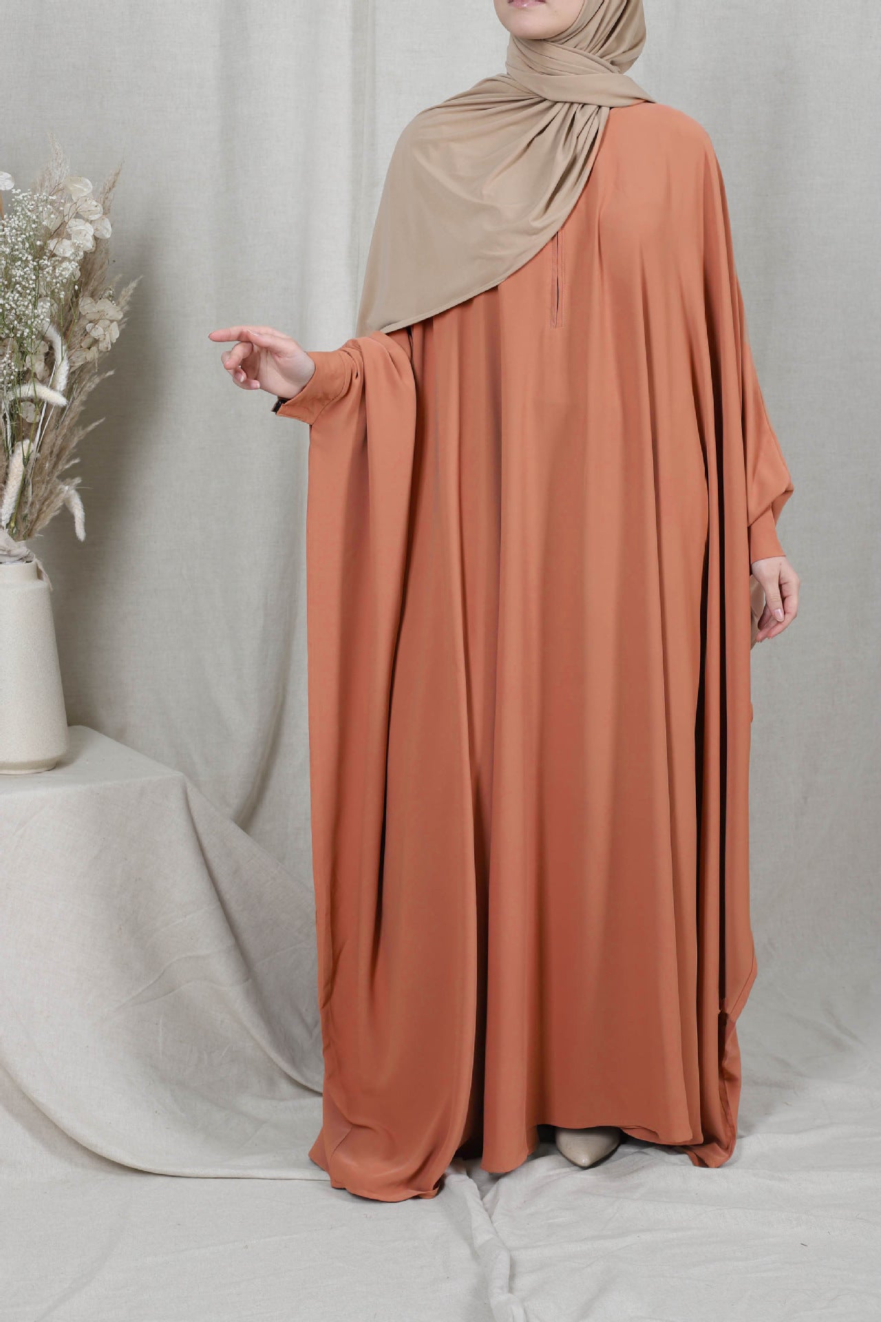 Eid à capuche musulman Kvinnor Hijab sans manches Jilbab Abaya Long Khimar complet du Ramadan vêtements Abayas islamique Clo Niqab