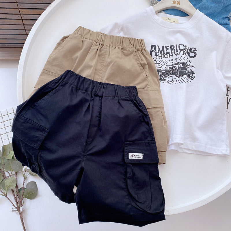 Magic West Enfants "S Summer New Thin Cotton Outillage Shorts Garçons" Coréen Cool Loose Baby Pants