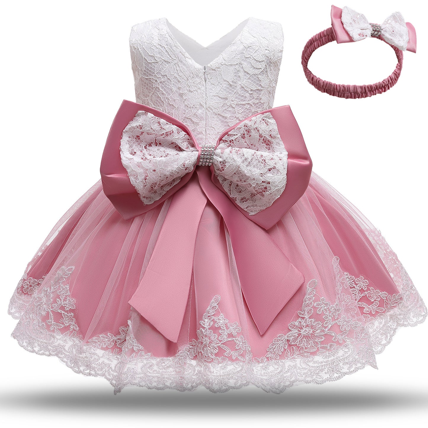 Bébé filles blanc robe de baptême nouveau-né princesse anniversaire porter enfant en bas âge fleur baptême robe de bal enfants robes pour filles 12 24 M
