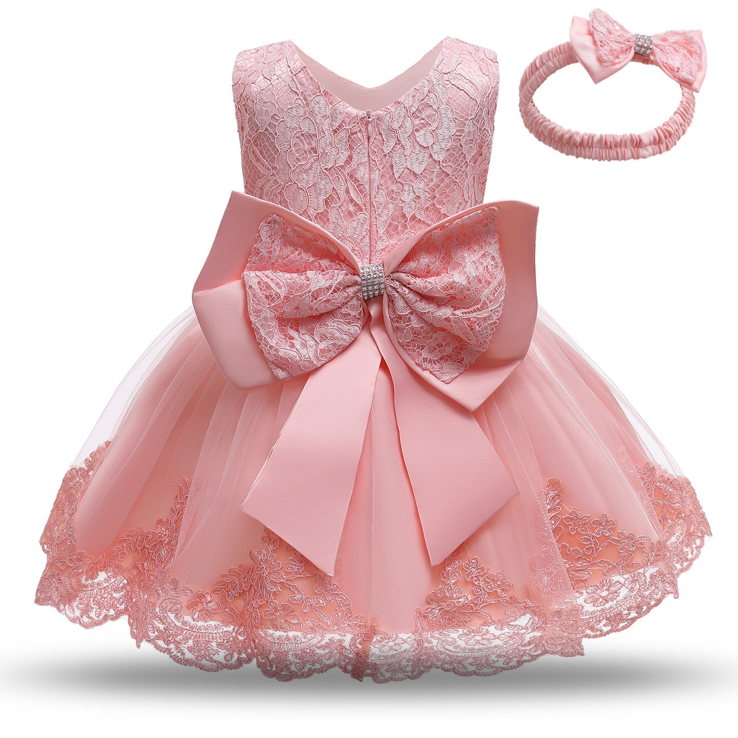 Bébé filles blanc robe de baptême nouveau-né princesse anniversaire porter enfant en bas âge fleur baptême robe de bal enfants robes pour filles 12 24 M