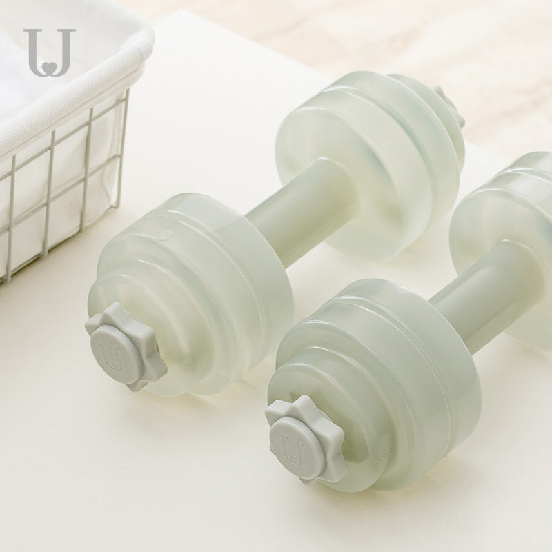 Fitness Water Dumbbell - Adjustable PP Water Injection Home Gym Equipment (26cm)
