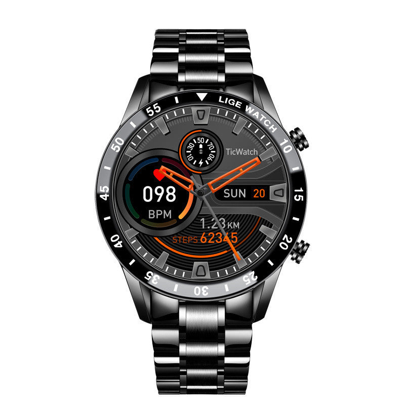 Multifunctional Smart Watch Bluetooth Call Pedometer Blood Pressure and Heart Rate Detection Water Resistant Watch
