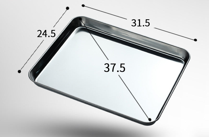 Plateau de cuisson de gâteaux cuits à la vapeur en acier inoxydable, avec plateau rectangulaire épais et peu profond