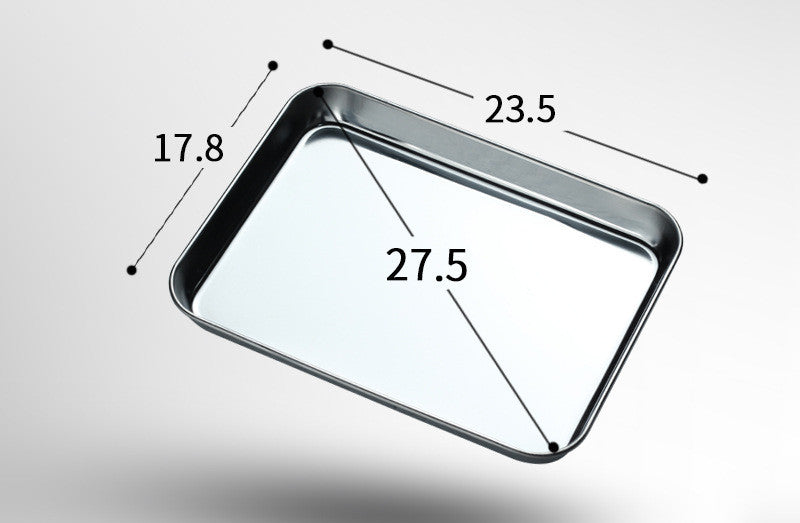 Plateau de cuisson de gâteaux cuits à la vapeur en acier inoxydable, avec plateau rectangulaire épais et peu profond