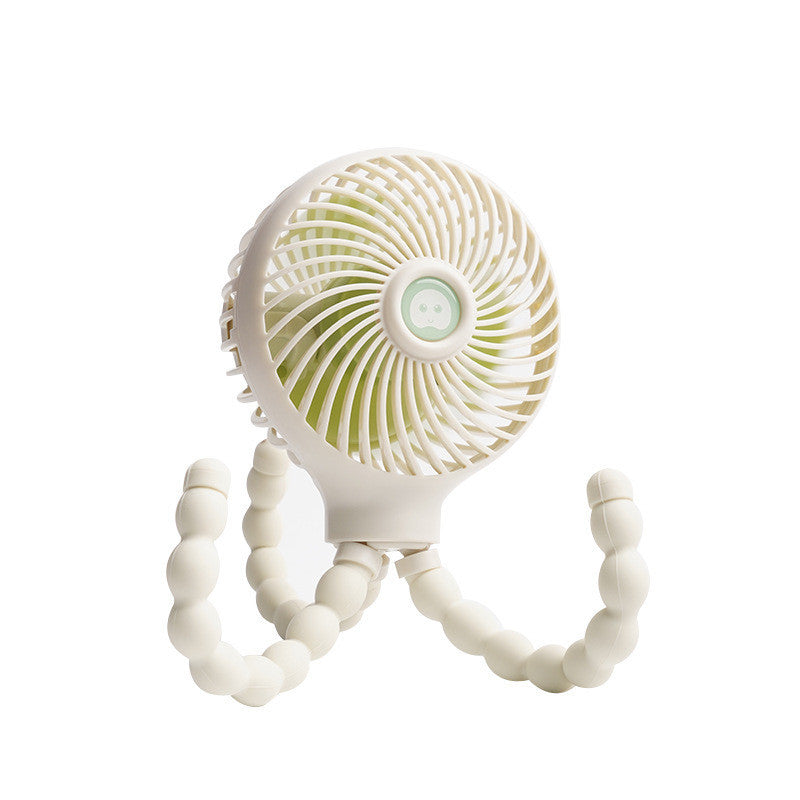 Octopus Deformable Foldable Fan USB Rechargeable Mini Handheld Portable Fan
