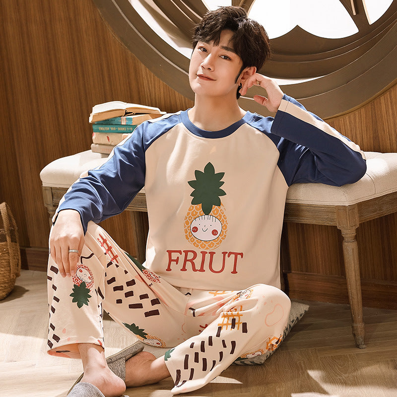 Ensemble de pyjama ample confortable à manches longues pour hommes