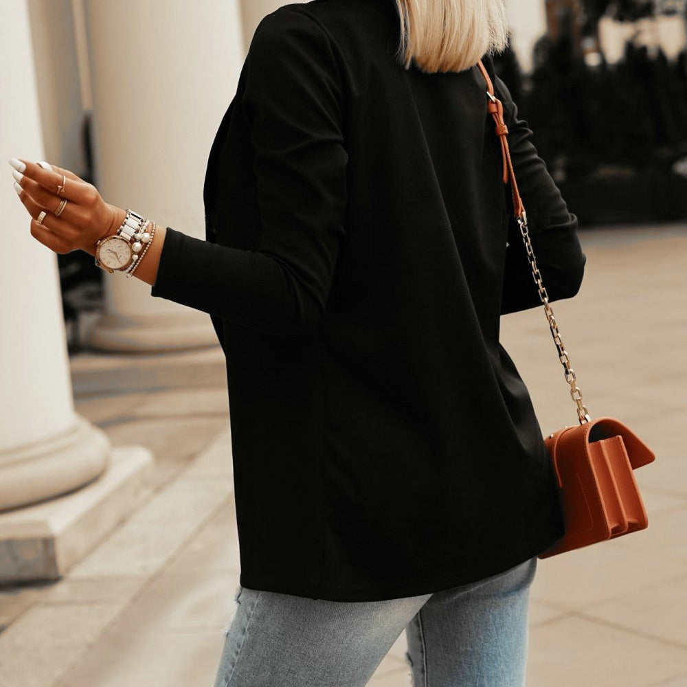 Nya affärskavajer för kvinnor Vår Höst Matchande jackor för kvinnor Smal långärmad Casual Solid Blazer Kläder Topp för kvinnor