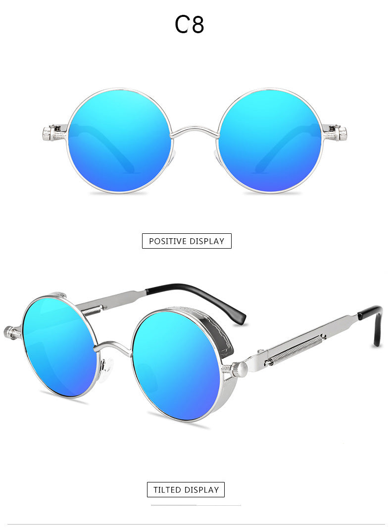 Fashion Steampunk Metal Spring Foot Sunglasses