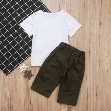 Pudcoco Flicka Set 6M-4Y Barn Baby Flickor Ögonfransar Toppar T-shirt Byxor Leggings Outfits Set Kläder