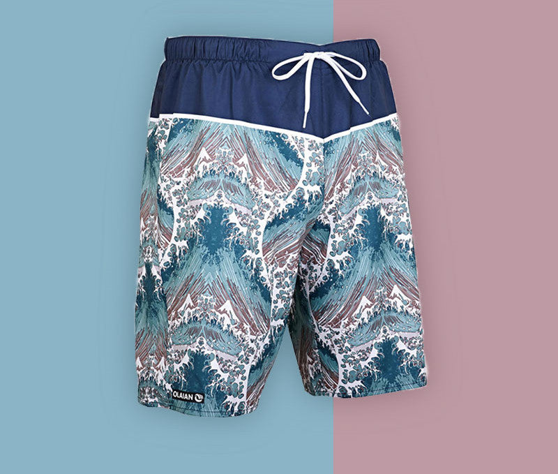 Surfing Beach Shorts Snabbtorkande Hot Spring Shorts för män