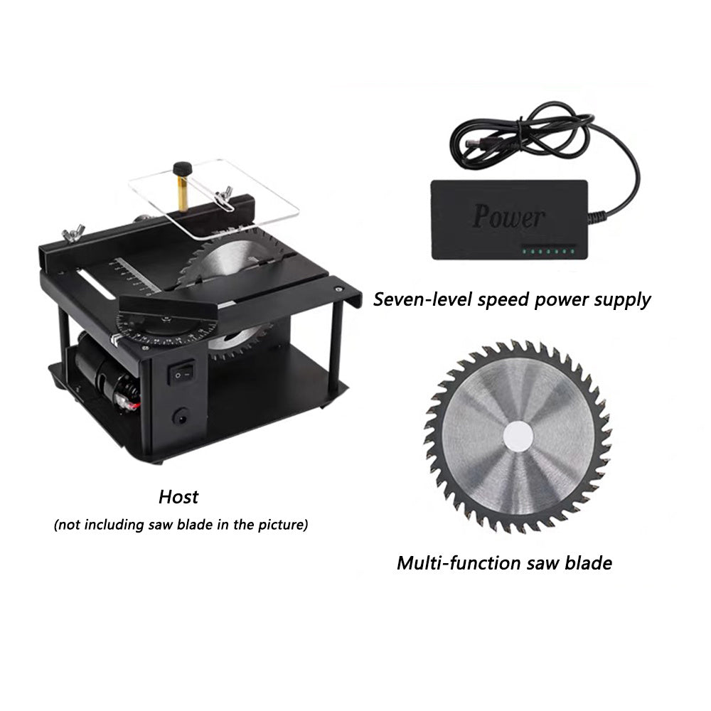 Miniature Precision Table Saw, Mini Electric Saw, Small Household Saw, Portable Woodworking Sliding Saw, Multifunctional Cutting Machine
