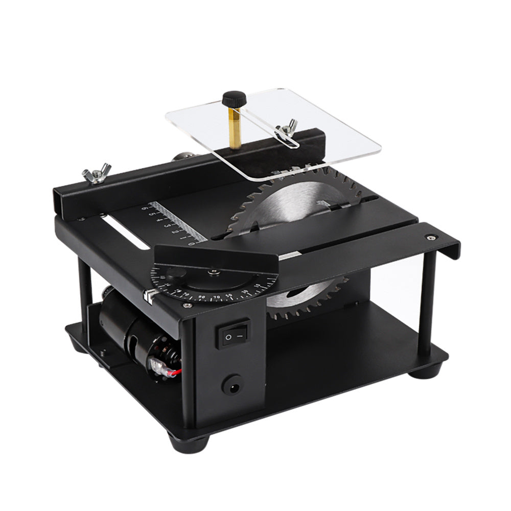 Miniature Precision Table Saw, Mini Electric Saw, Small Household Saw, Portable Woodworking Sliding Saw, Multifunctional Cutting Machine