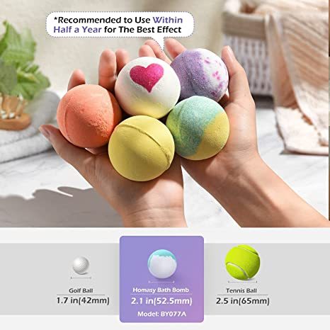 Bath Bombs Gift Set - 14 Piece Explosive Salt Ball Collection with Various Scents for Women