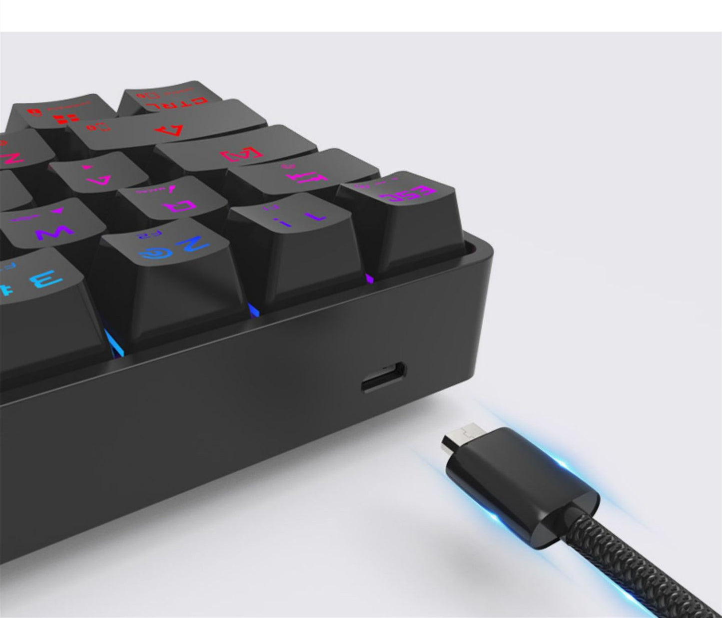Trådlöst Bluetooth-tangentbord Färgglada PBT-tangentbord Mekaniskt tangentbord